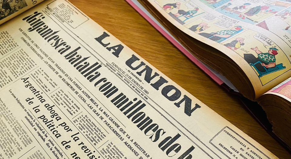 Estudiantes del Instituto de Historia contribuyen a la creación de repositorio del Diario La Unión